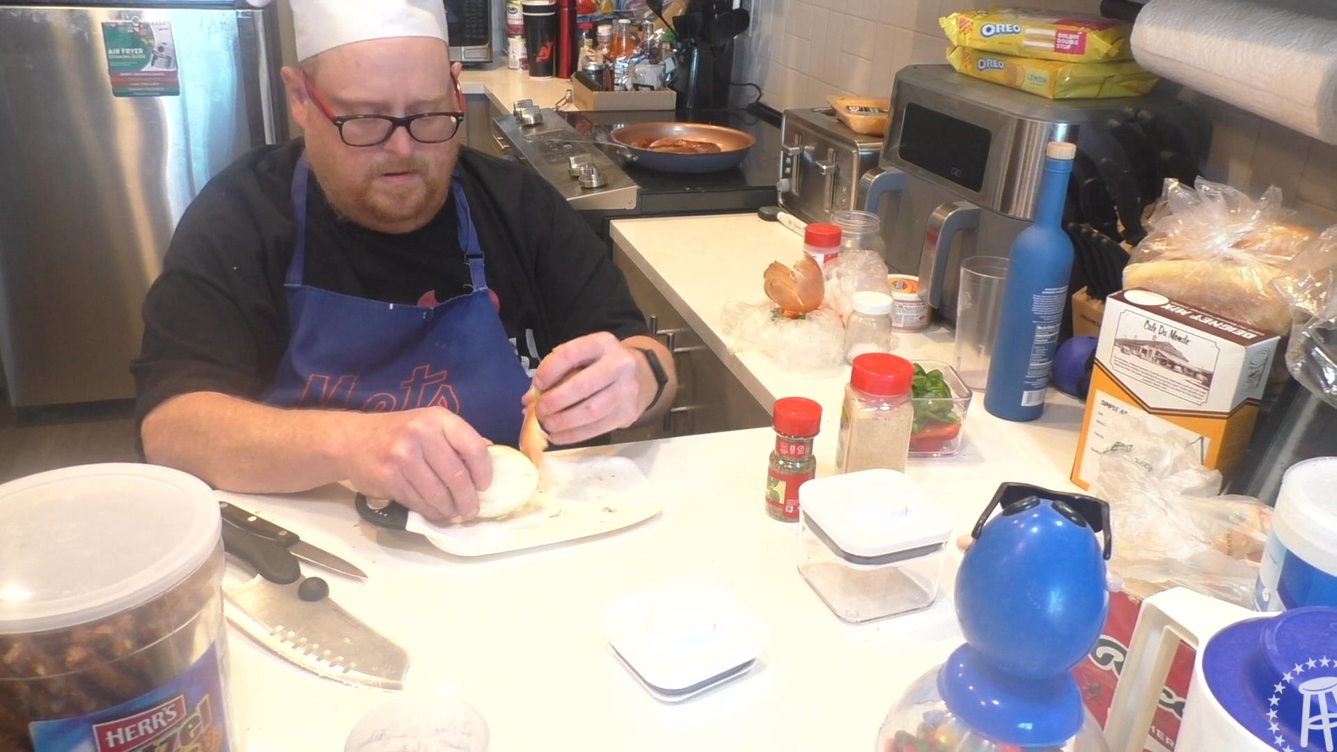 Tank Cooks Sausage and Peppers