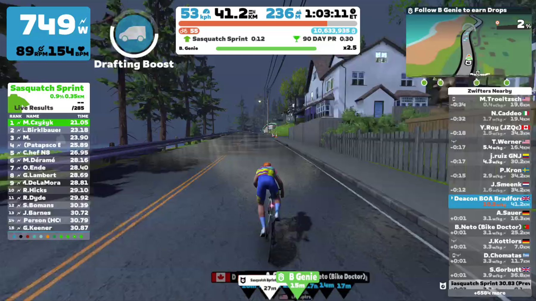 Zwift - Pacer Group Ride: The Big Ring in Watopia with Genie