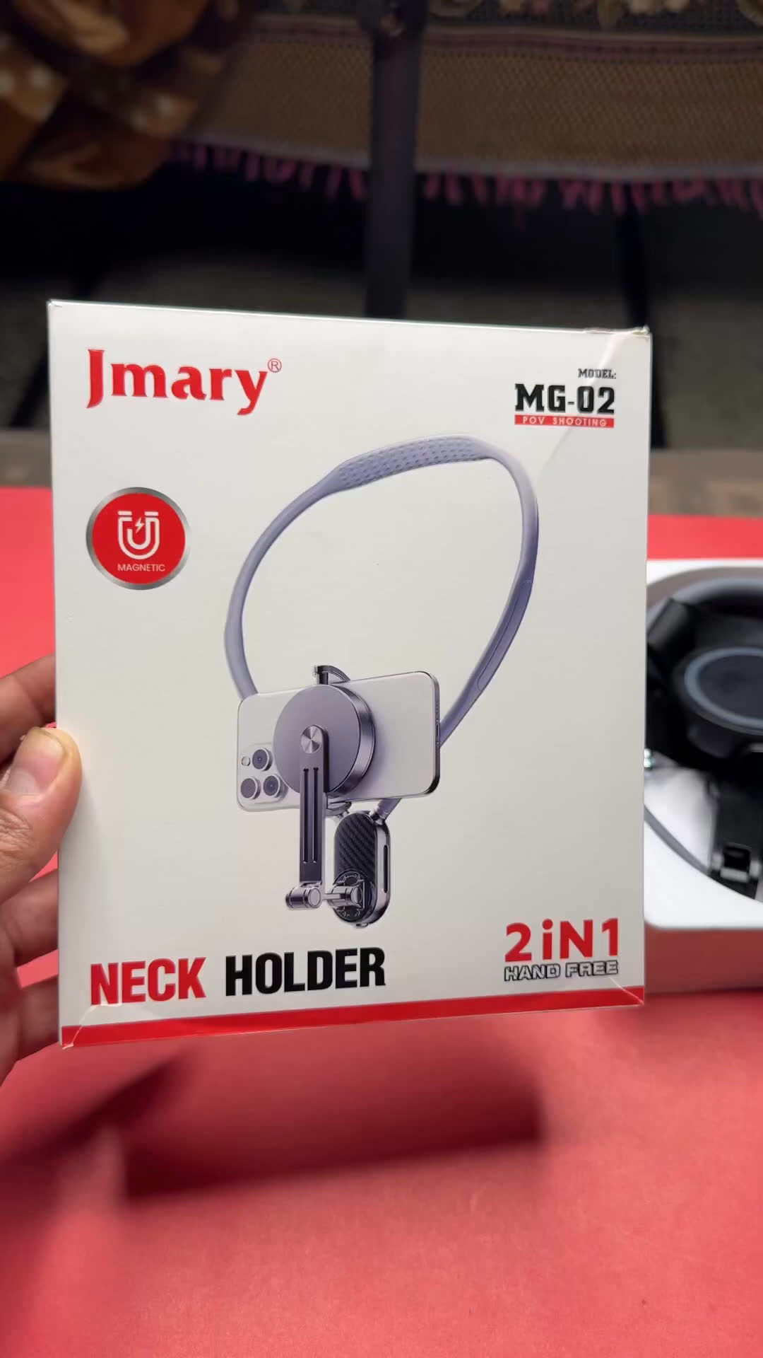 Jmary MG-03 Magnetic Neck Mount Holder for POV Shooting
