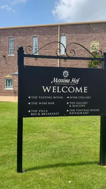 Messina Hof Winery - Signage - Wine Tours Near Me - Bryan, Texas