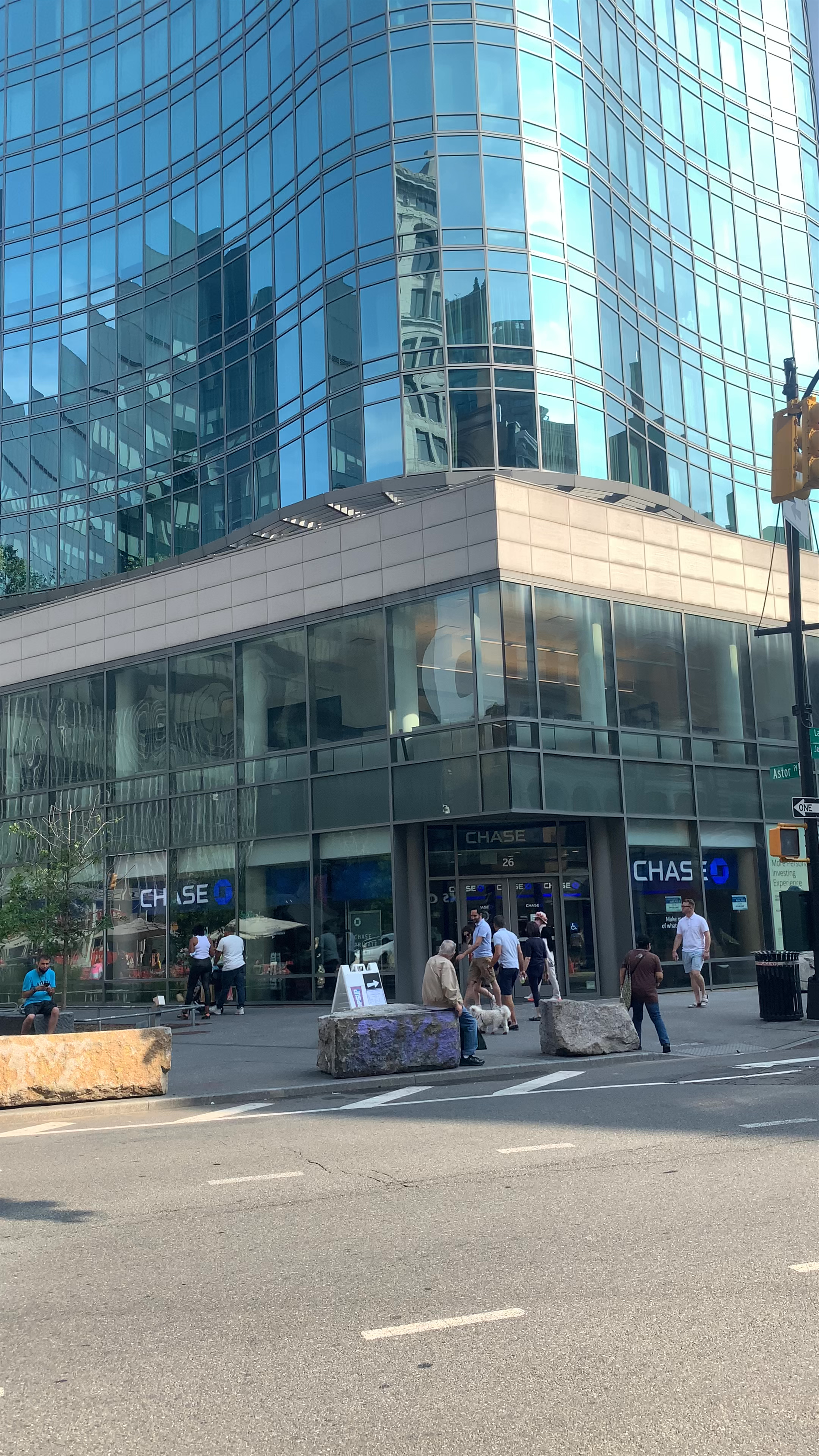 Astor Place Urban Scene: Energetic Street Life in New York City