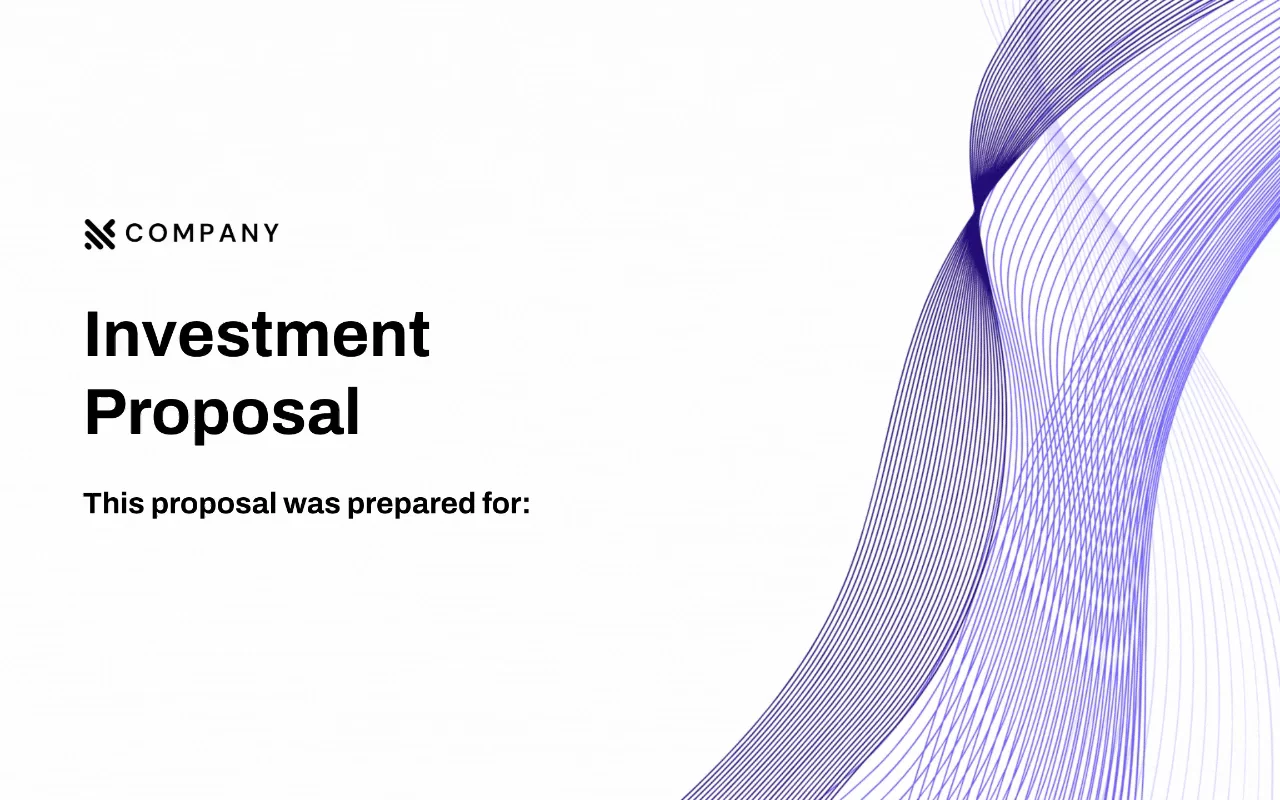 Preview of Investment Proposal Template