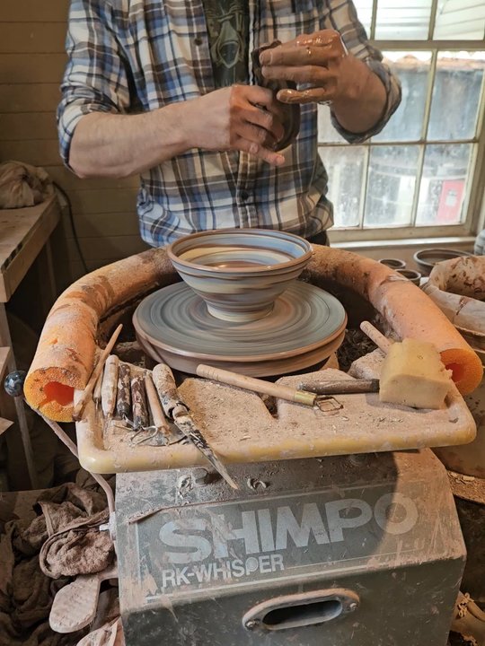 Eck McCanless Pottery - I loved his quick demo! - Arts & Crafts Near Me - Seagrove, North Carolina