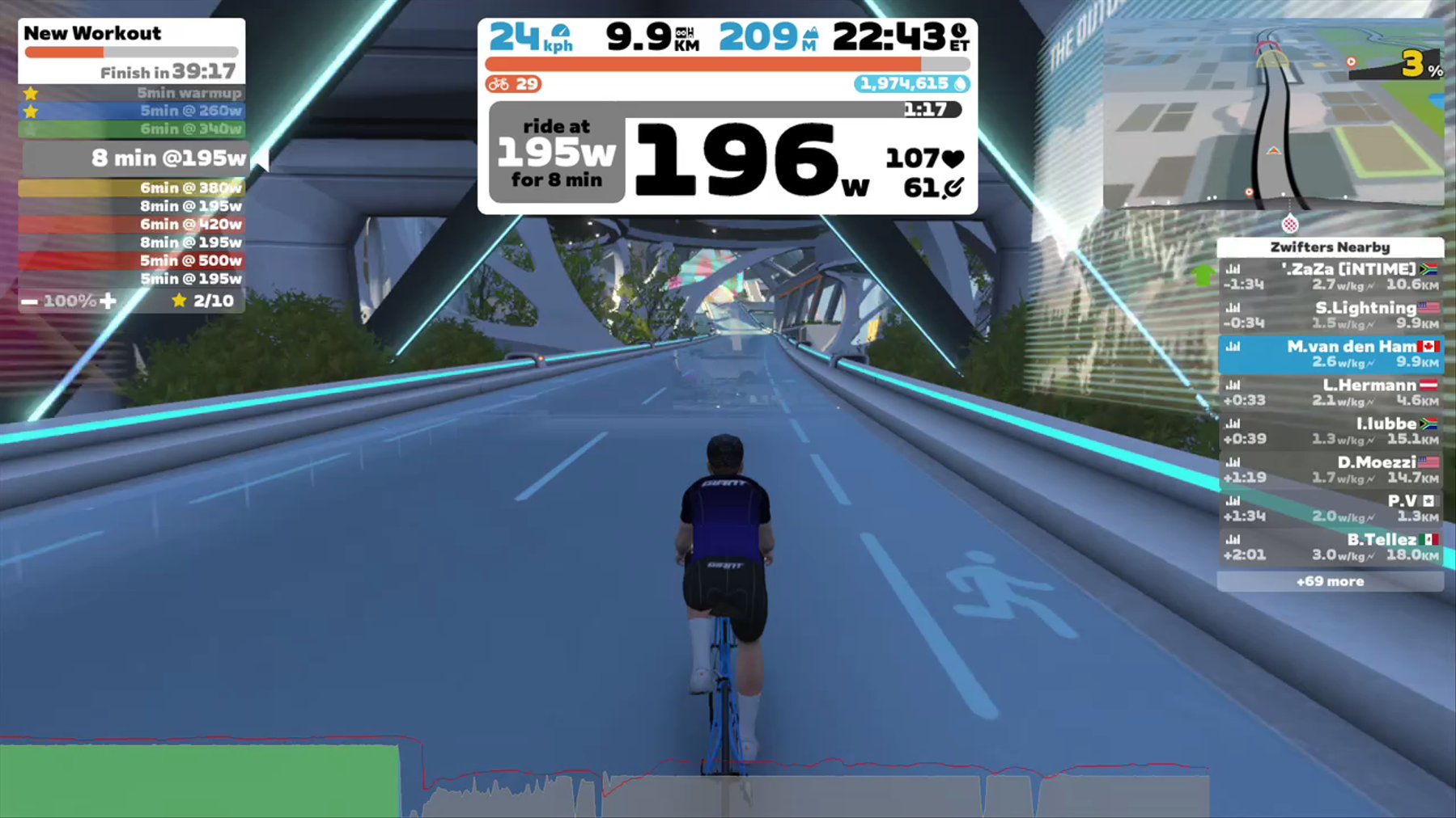 Zwift - New Workout in New York