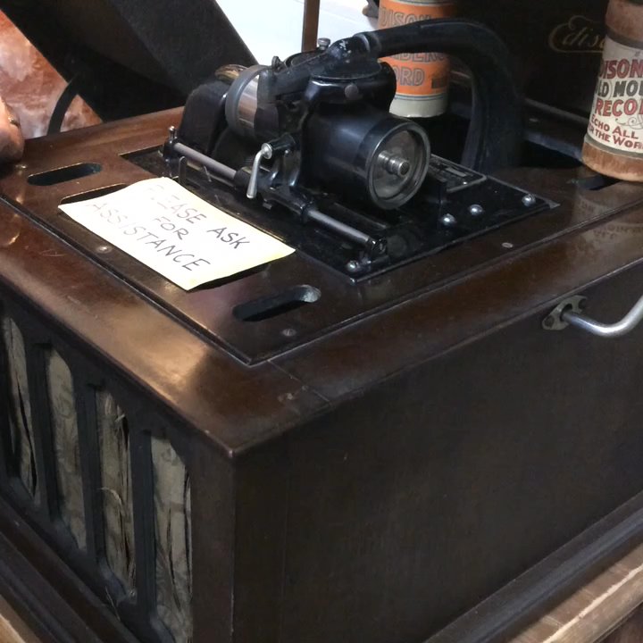 The Blue Pig Store - Early 1900s phonograph by Thomas Edison - Antiques Near Me - Burbank, California
