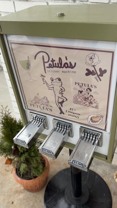 Petula's - Sticker machine - Cocktail Bars Near Me - South Boston, Massachusetts