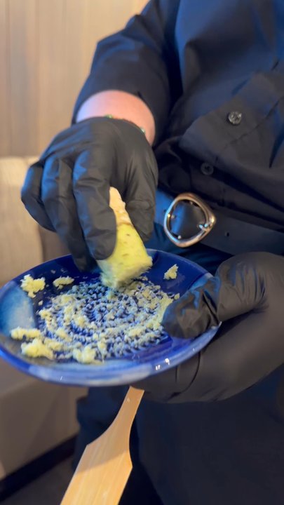 Bonsai - Freshly grated wasabi root. Your normal sushi restaurant is serving you horseradish and mustard paste with food coloring!!! - Sushi Bars Near Me - Pensacola Beach, Florida