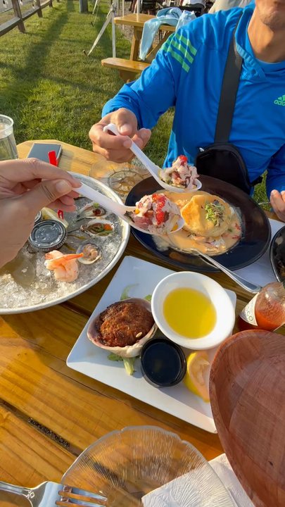 Pilot House - Raw Seafood Platter Schrod, Shrimp, Scallops, Clams and Oysters - Seafood Near Me - Sandwich, Massachusetts