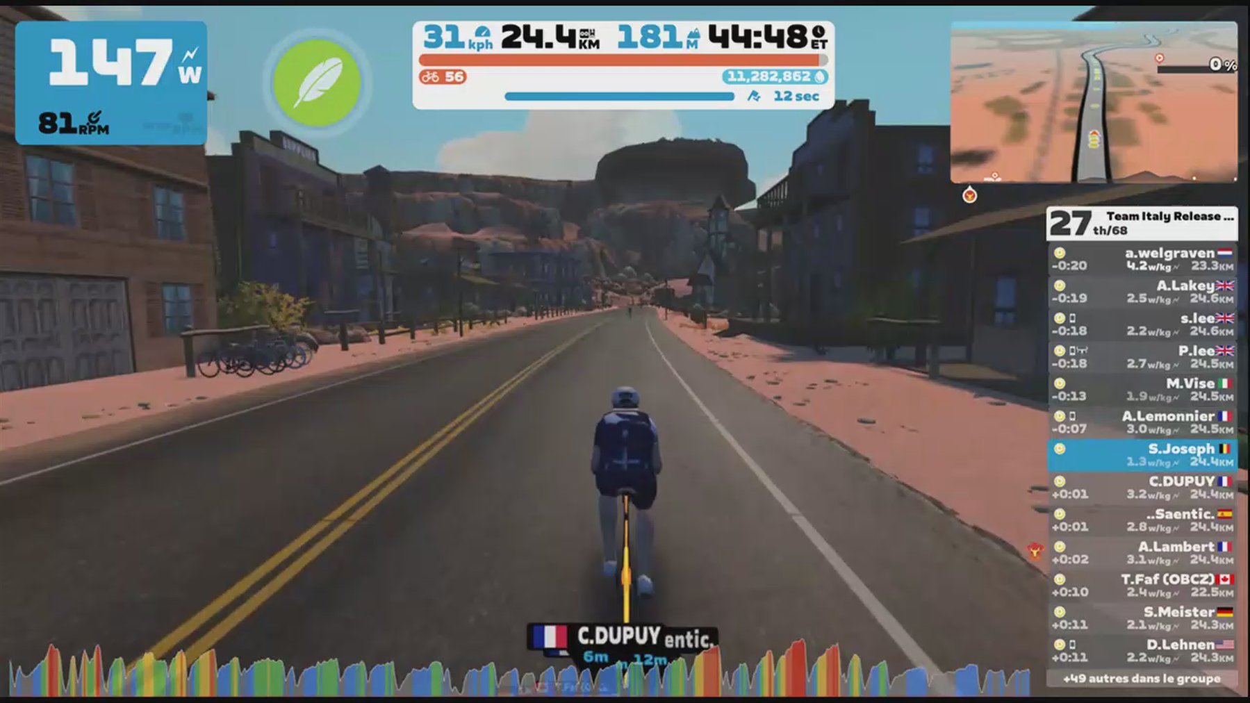 Zwift - Group Ride: Team Italy Release The Chain Ride (D) on Sand And Sequoias in Watopia