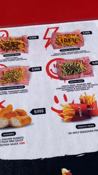 Addiction smash burger - Menu - Burgers Near Me - Memphis, Tennessee