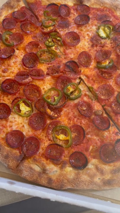 Rose Pizzeria - Slow motion baby! Slow mo video to see all the deliciousness! - Pizza Near Me - Berkeley, California