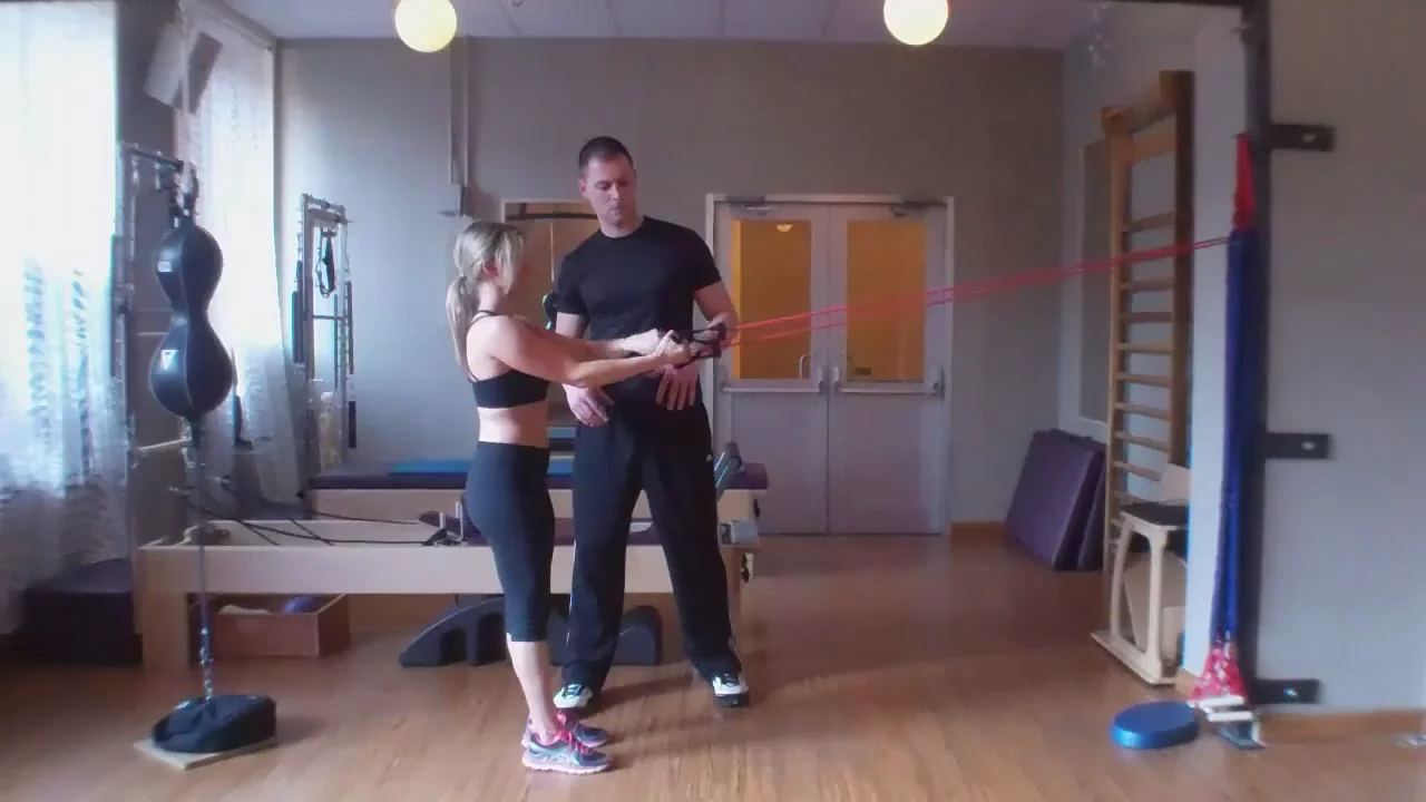 Reverse Lunge to Row (Posterior Oblique Subsystem Progressions)