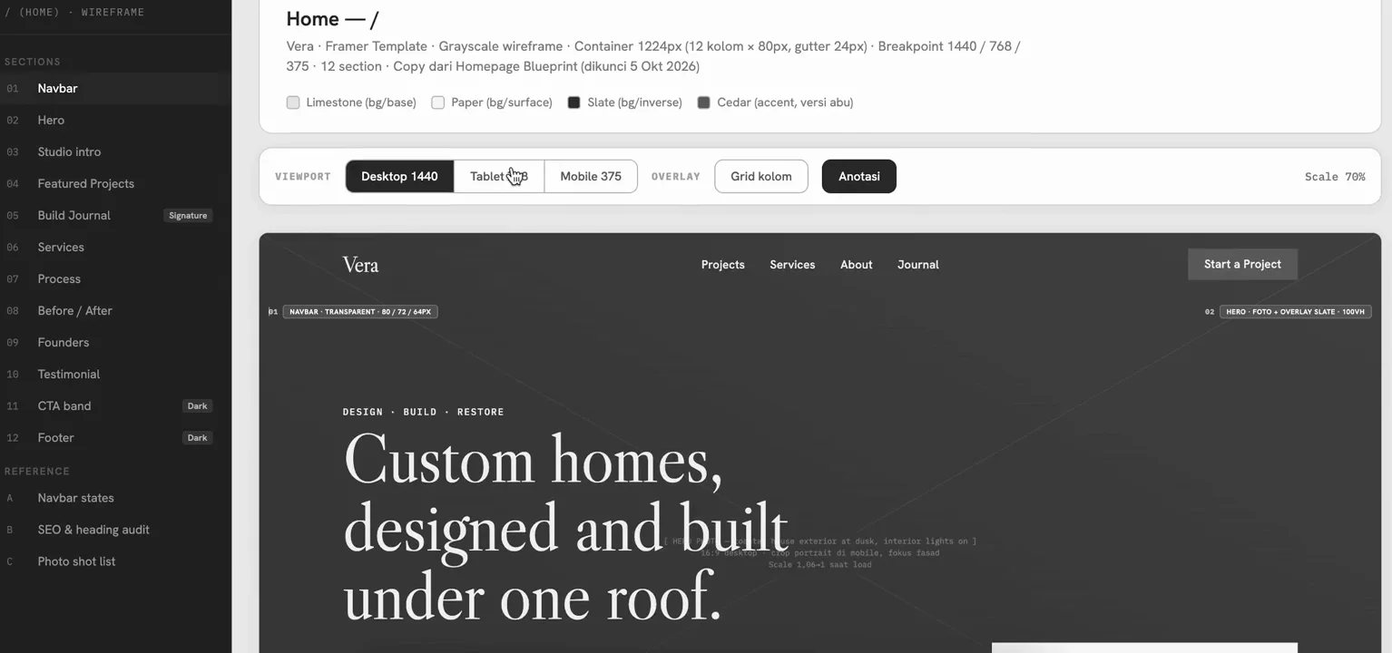 My Framer templates are never rushed.Every one goes through: design system → blueprint → wireframe → mockup → final template.Because buyers don't just need a pretty design. They need a quality product that makes running their business easier.