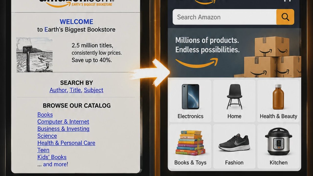 Amazon was a book store #amazon