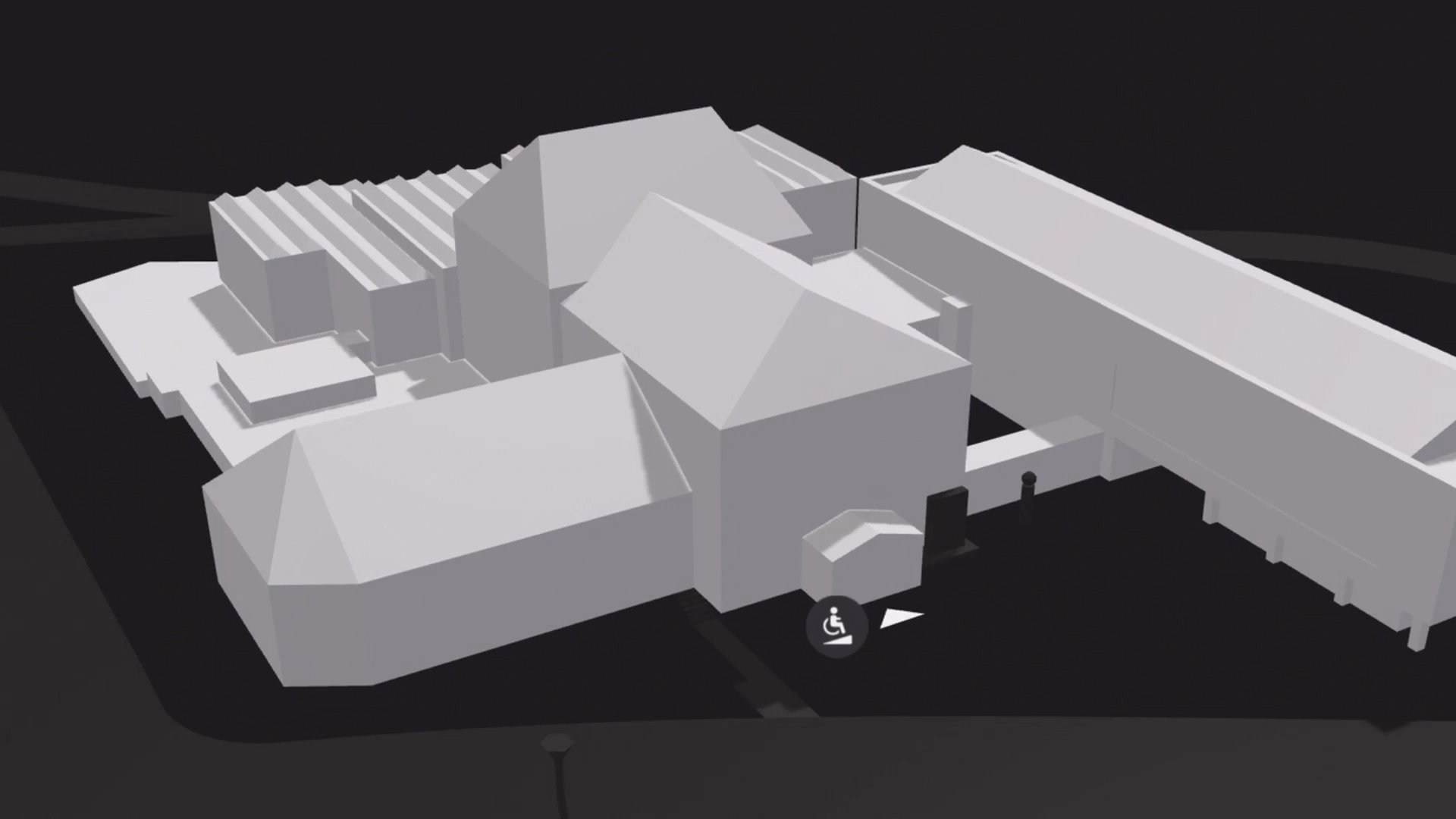 kunsthaus visitor guide floorplan 3d