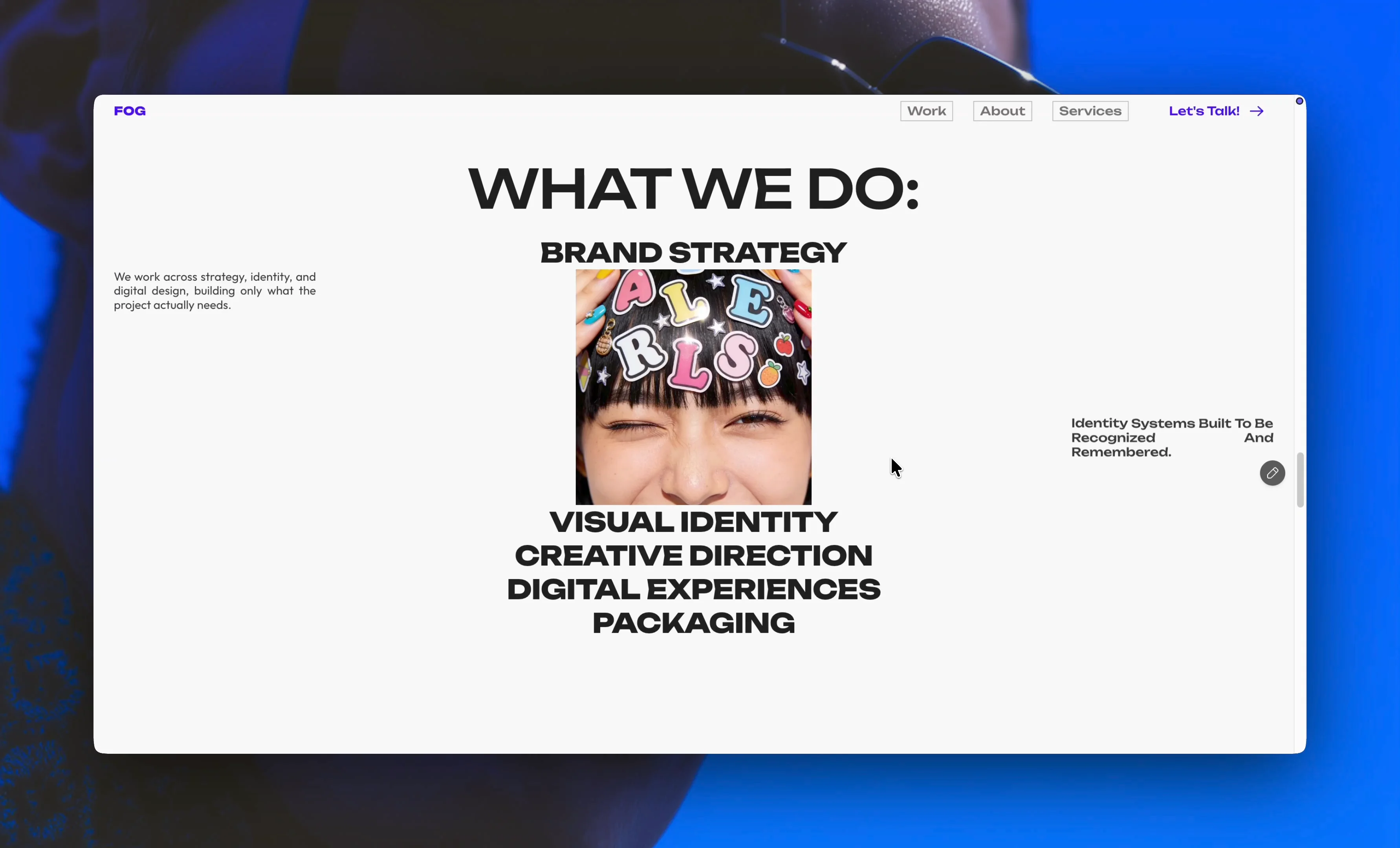 Some sticky scroll for 'SERVICES' section. Thoughts?