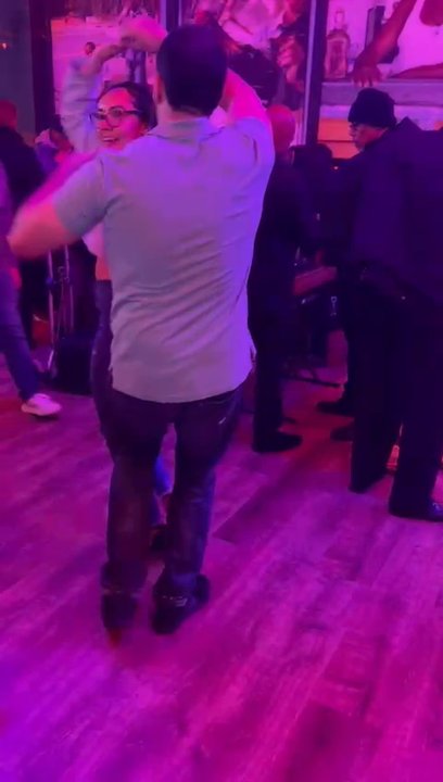 Mamajuana Cafe The Bronx - Practicing some moves with baby D - Latin American Near Me - Bronx, New York