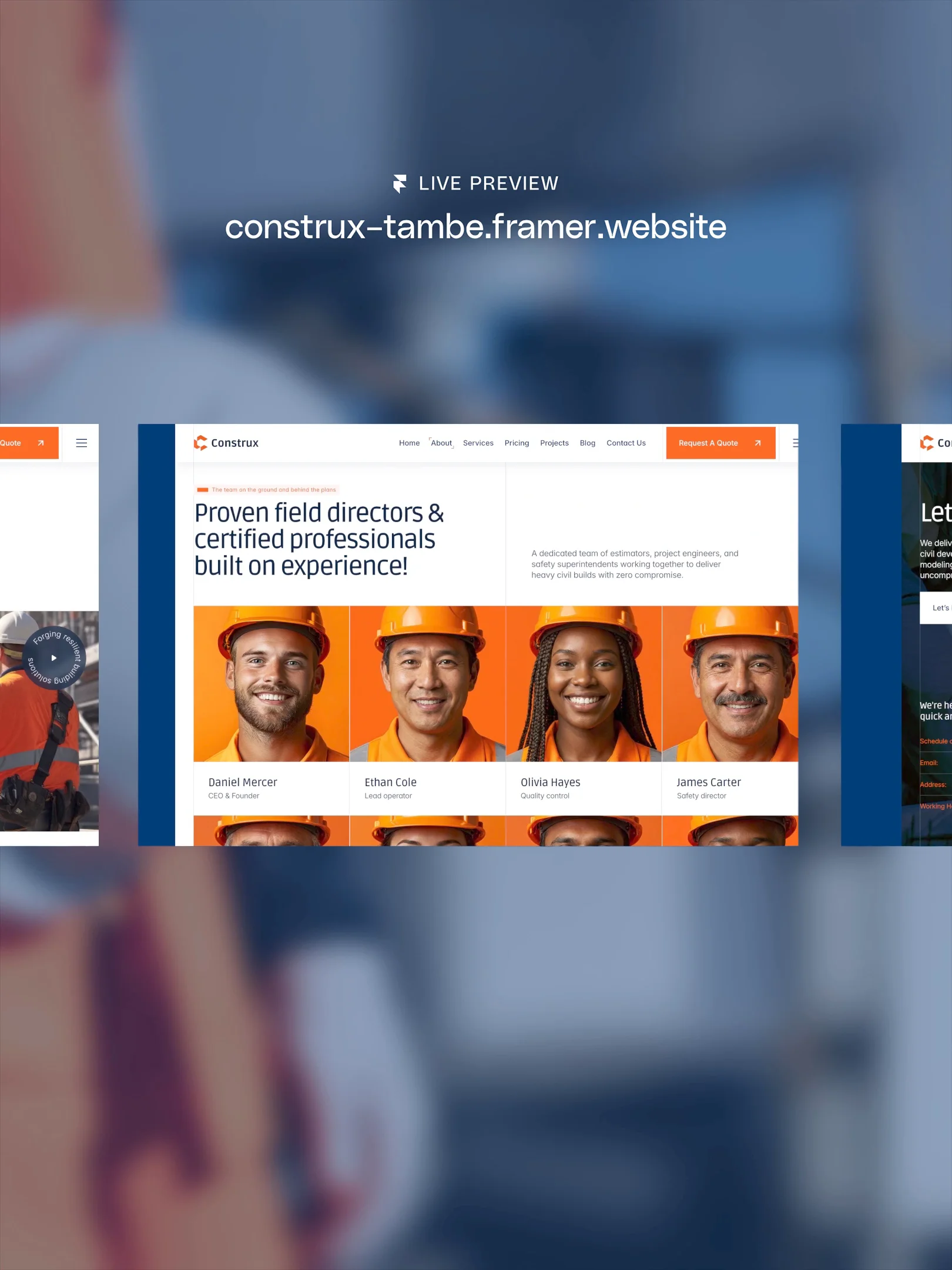 A new Free construction &amp; building template is live called Construx 🏗️