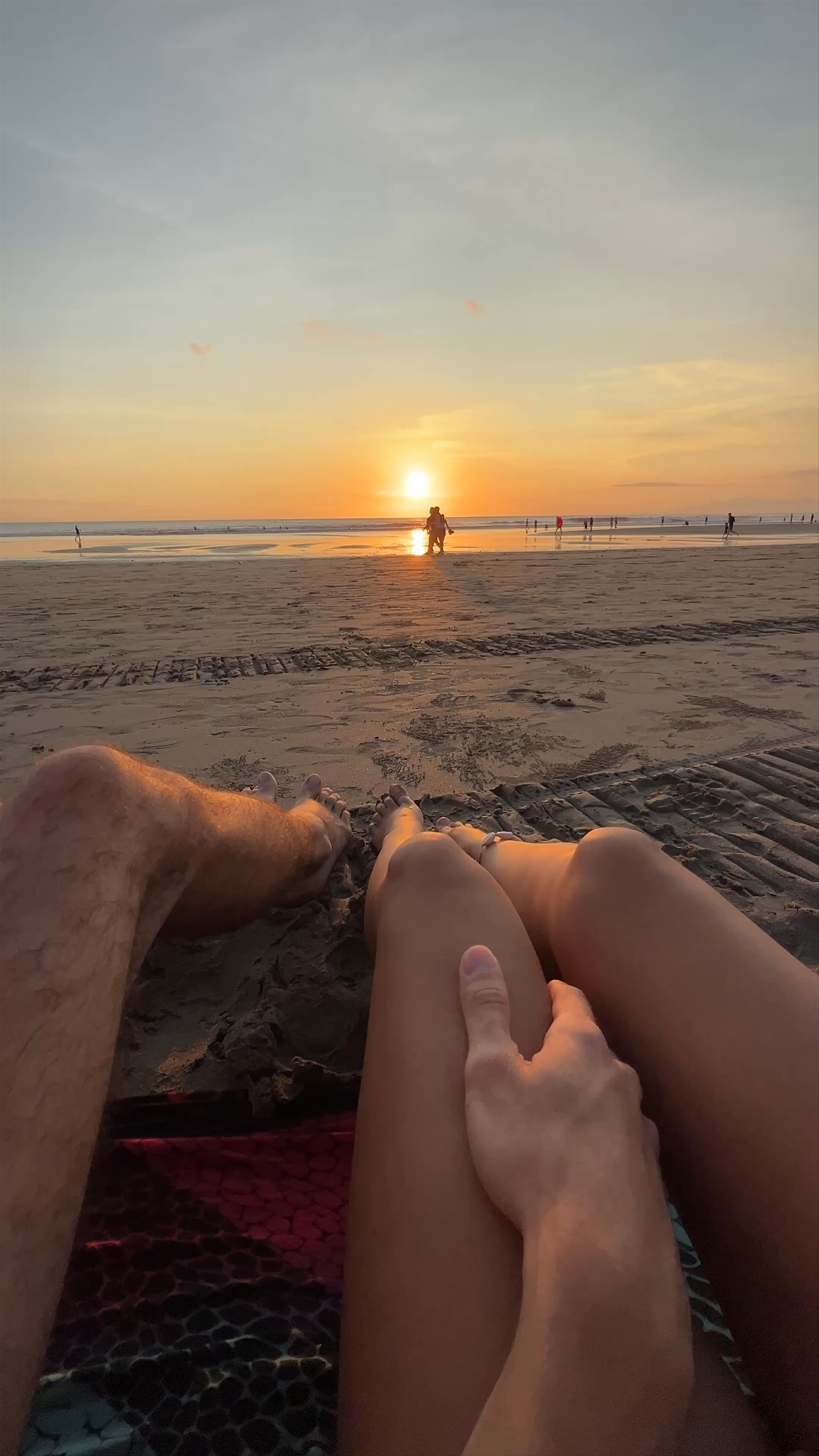 Romantic Sunset at Double Six Beach, Seminyak, Bali