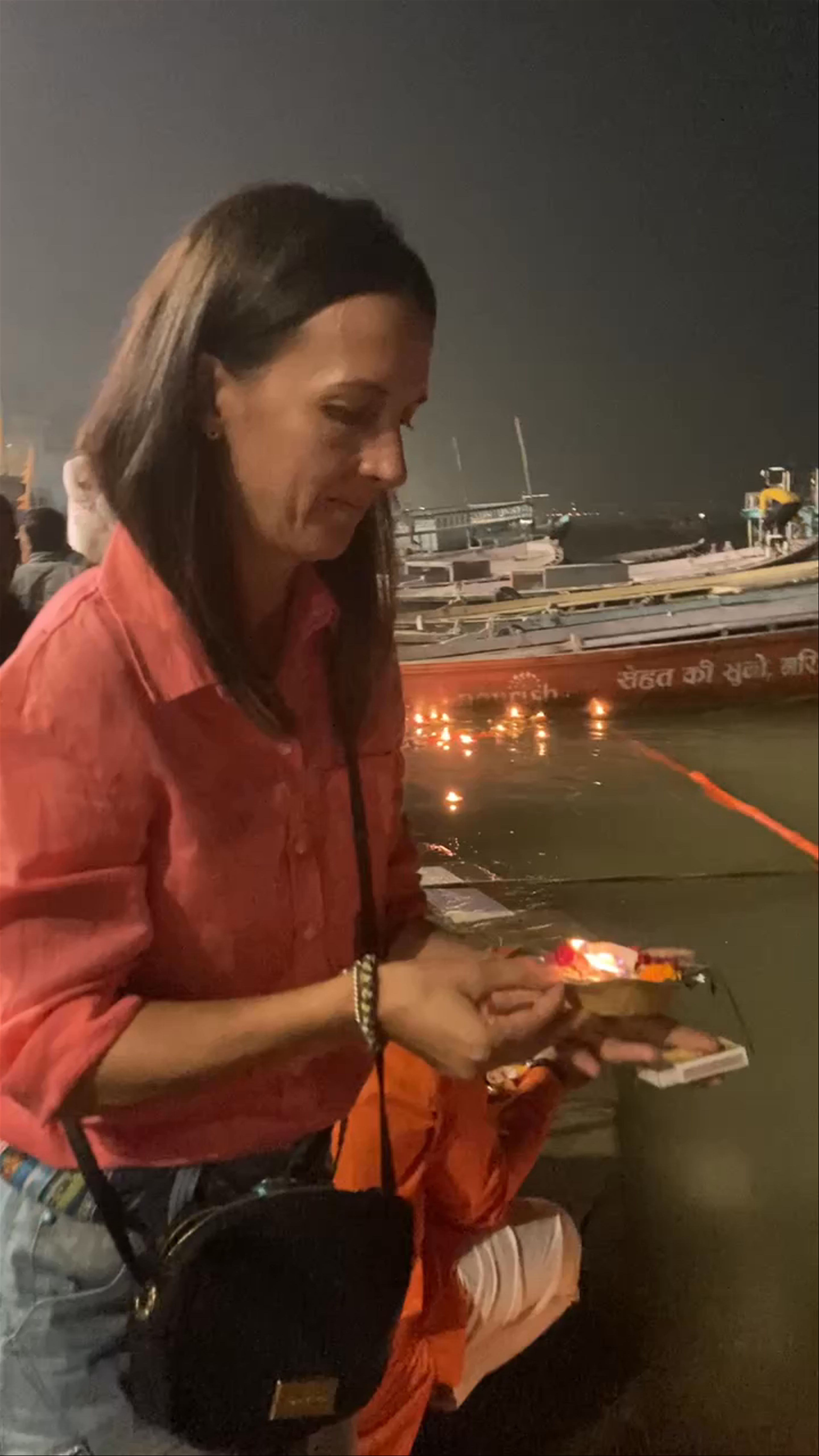 Evening Aarti at Shri Sushrut Singh Ghat, Varanasi