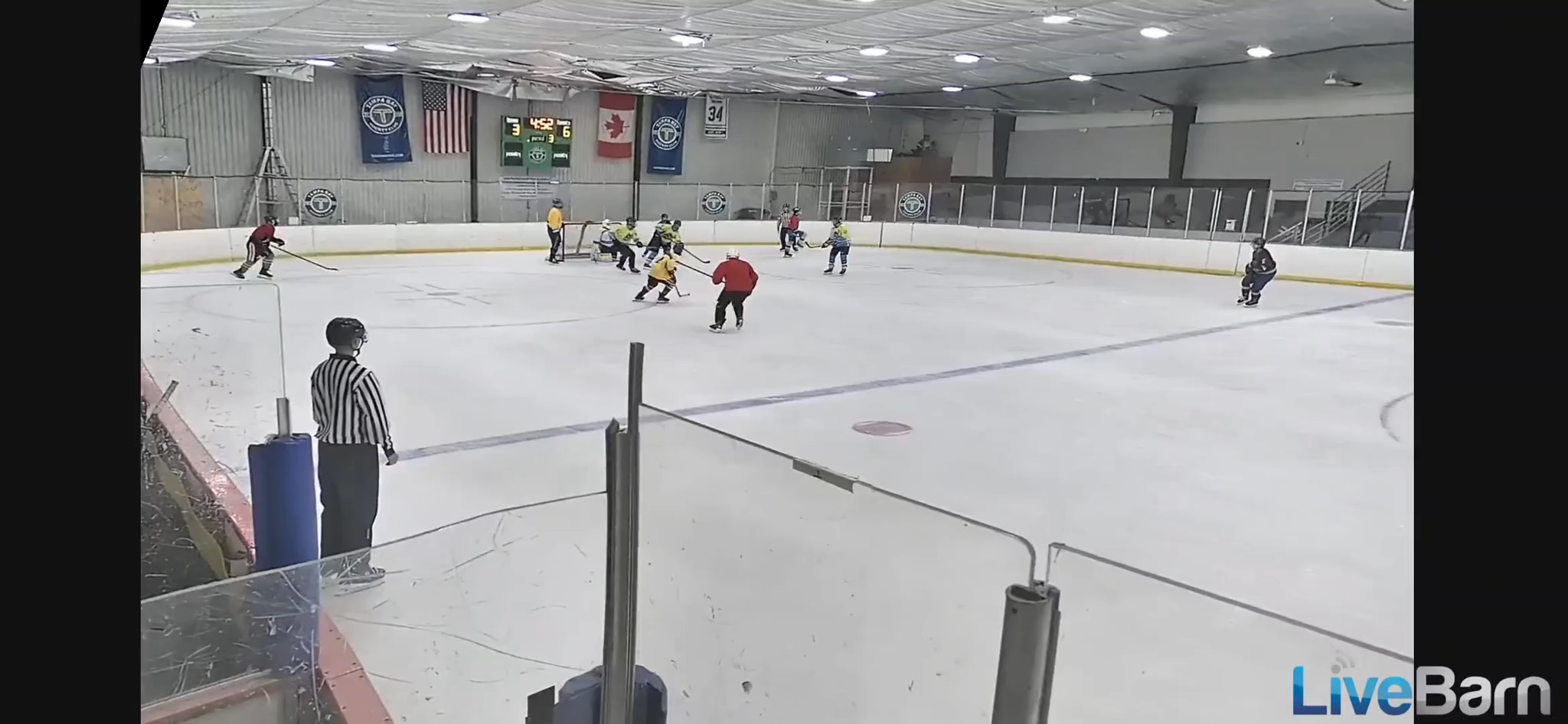Neutral zone stick lift into a pass.