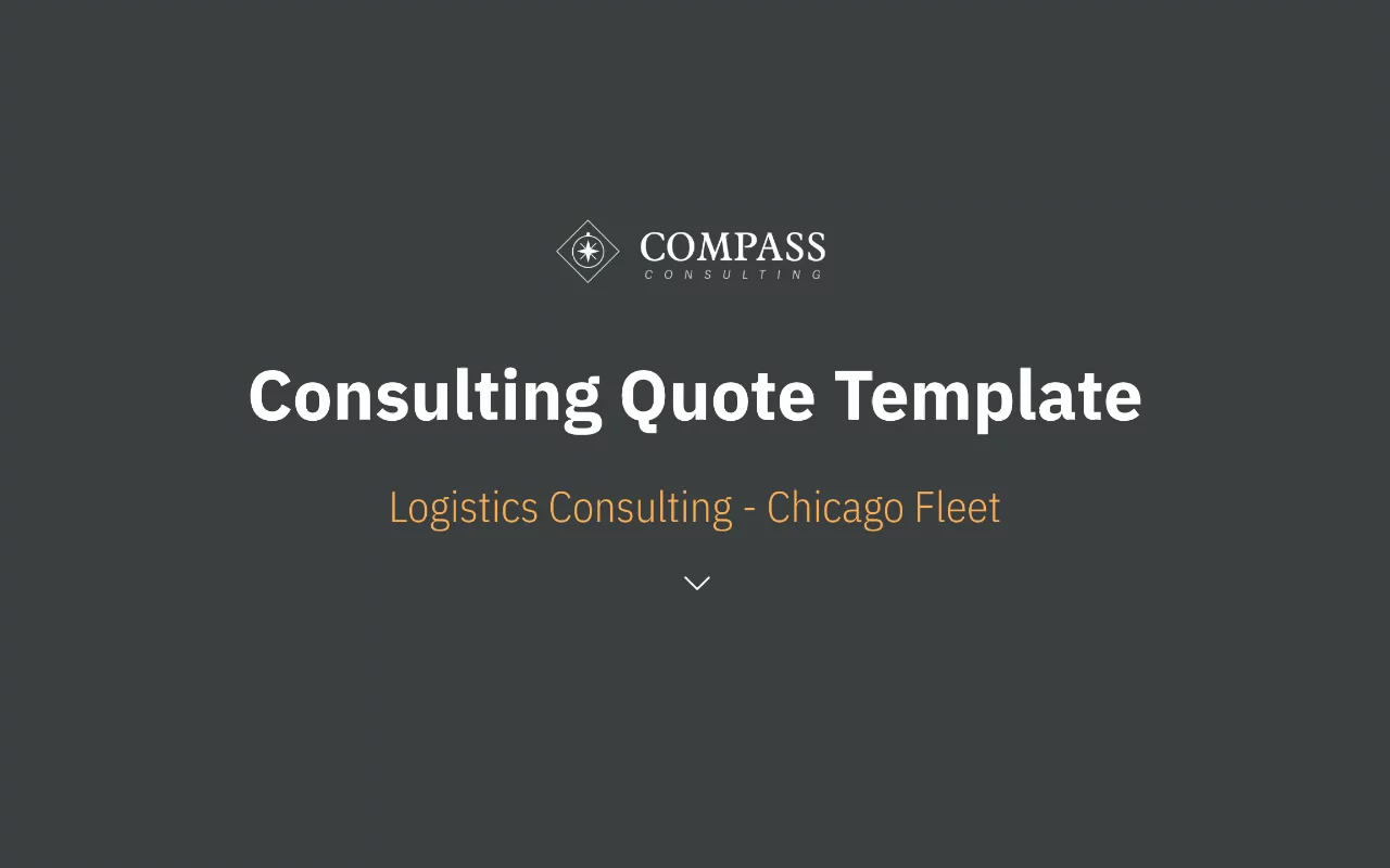 Preview of Consulting Quote Template