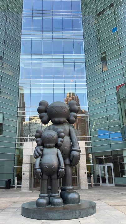 Waiting Statue - Kaws- Waiting - Public Art Near Me - Detroit, Michigan