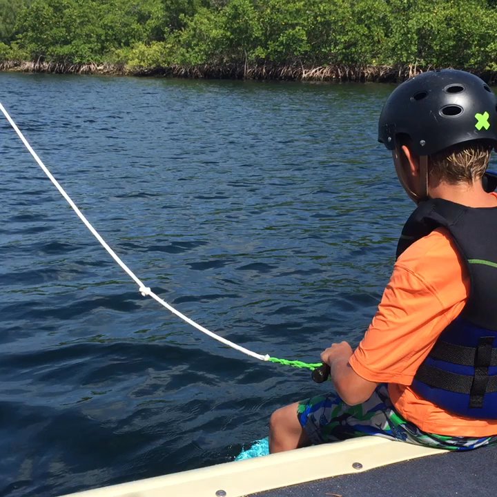 Keys Cable Park - Kale's first wake boarding experience! - Lakes Near Me - Marathon, Florida