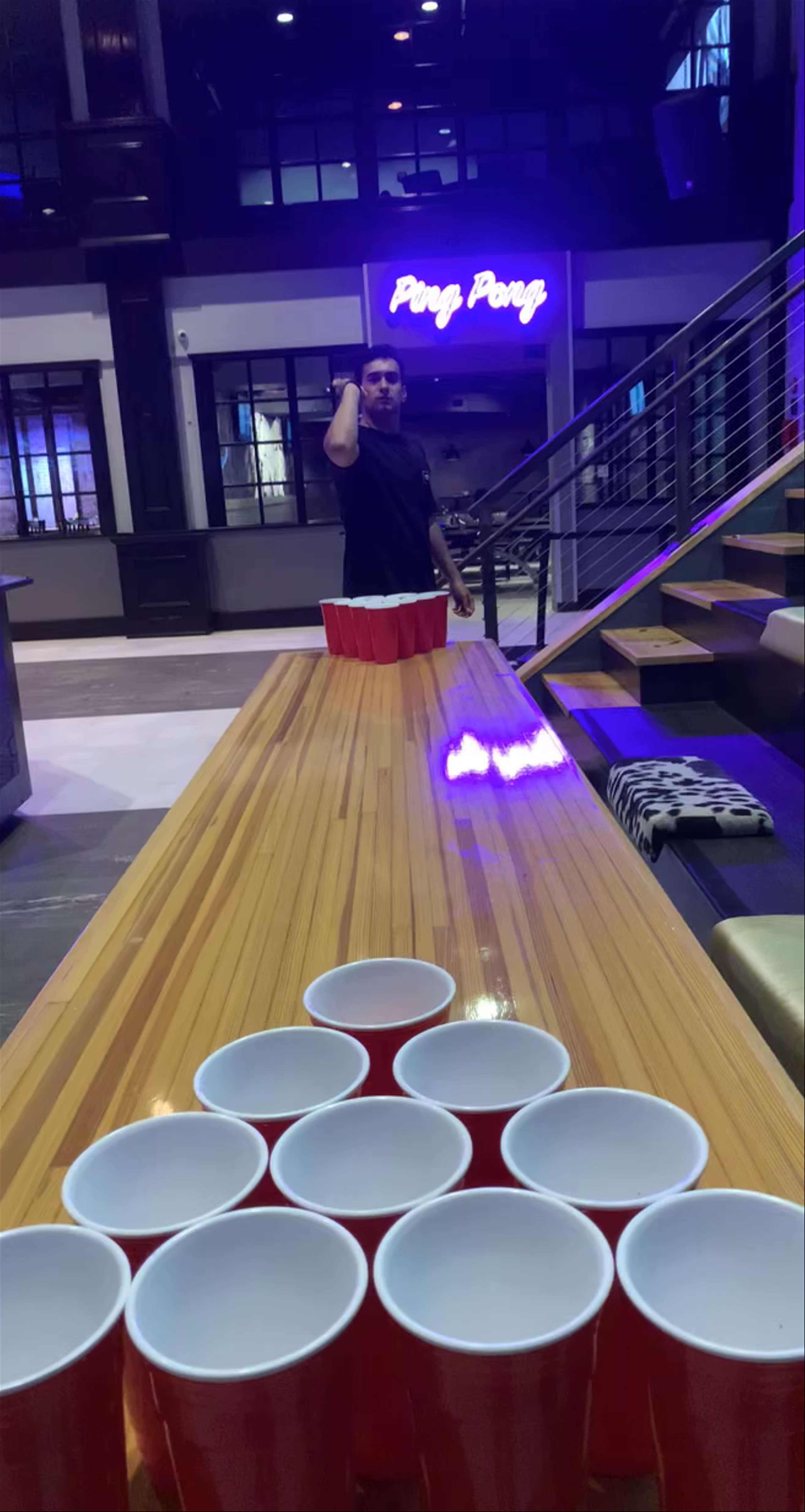 Fun Night Playing Beer Pong at THE KEG SOCIAL™ in Orlando