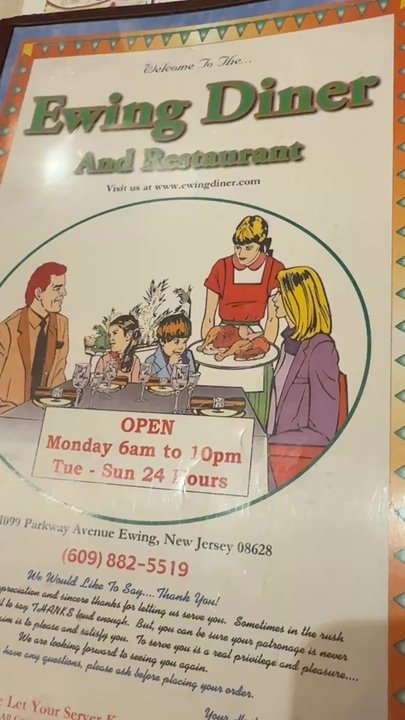Ewing Diner - Menu - Diners Near Me - Ewing, New Jersey