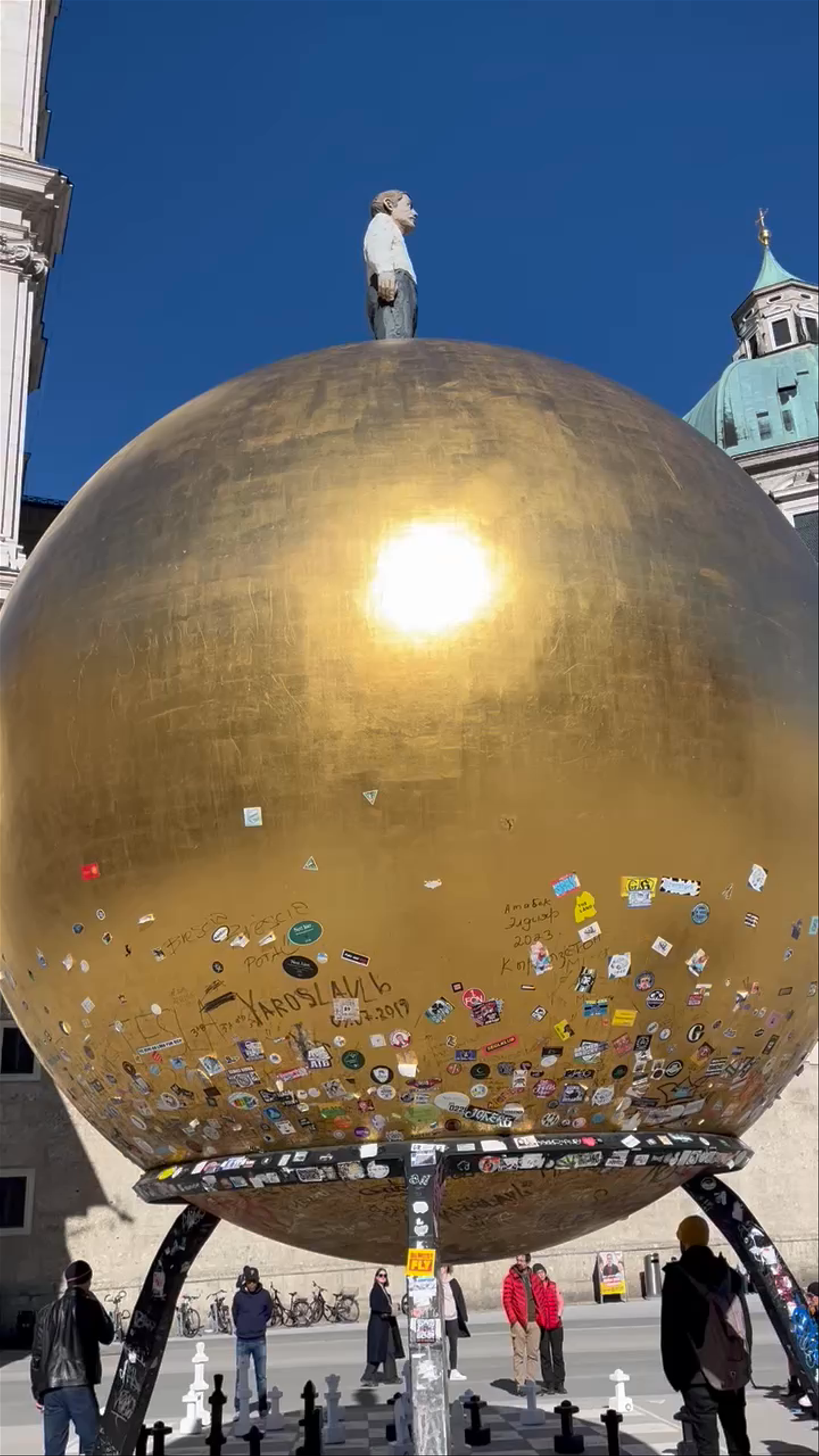 Sphaera Sculpture at Kapitelplatz, Salzburg - Iconic Urban Art Experience
