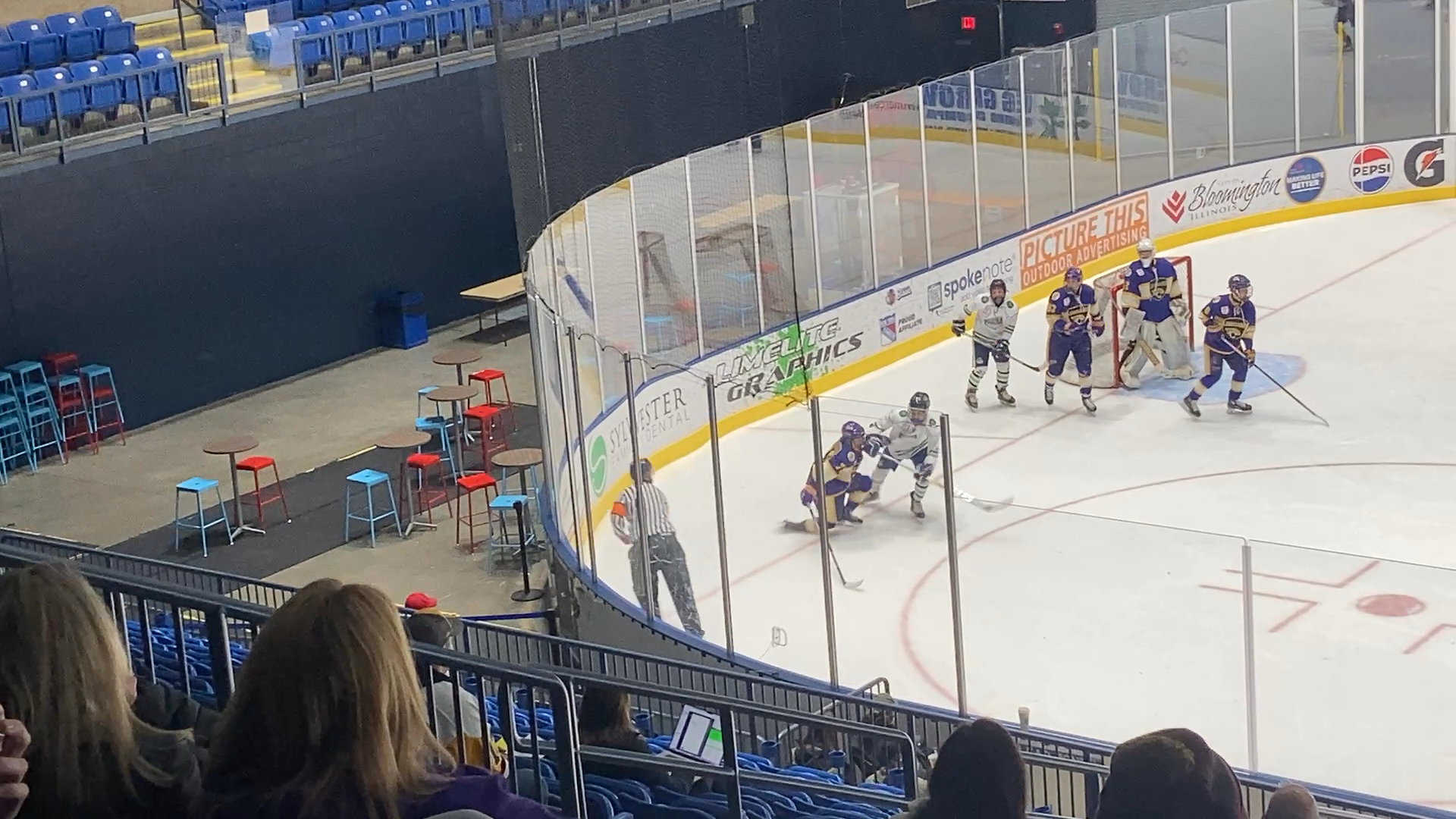 Declan Corcoran: Fighting for control of the puck.