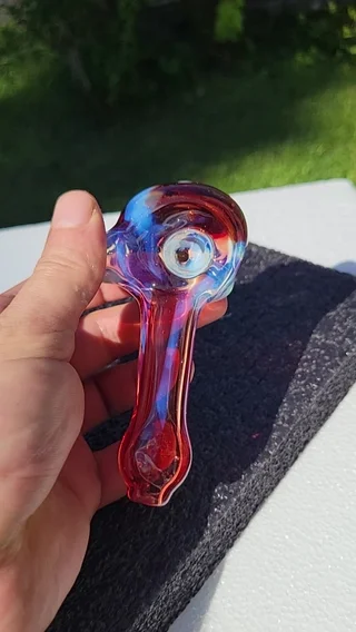 Preview pic of Color drip spoon.  Pomegranate and ghost