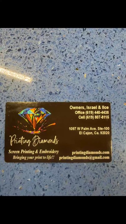 Printing Diamonds - Screen Printing/T-Shirt Printing Near Me - El Cajon, California