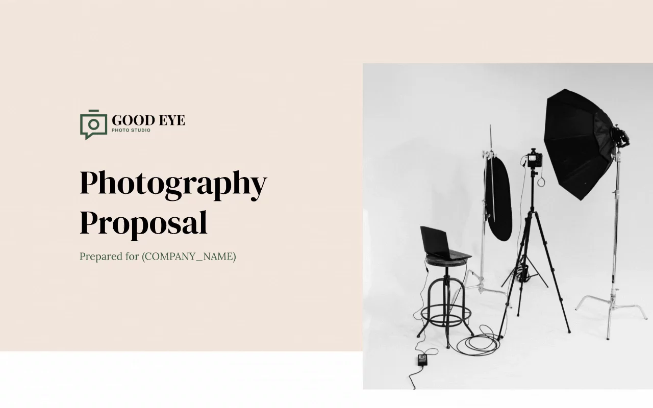 Preview of Photography Proposal Template