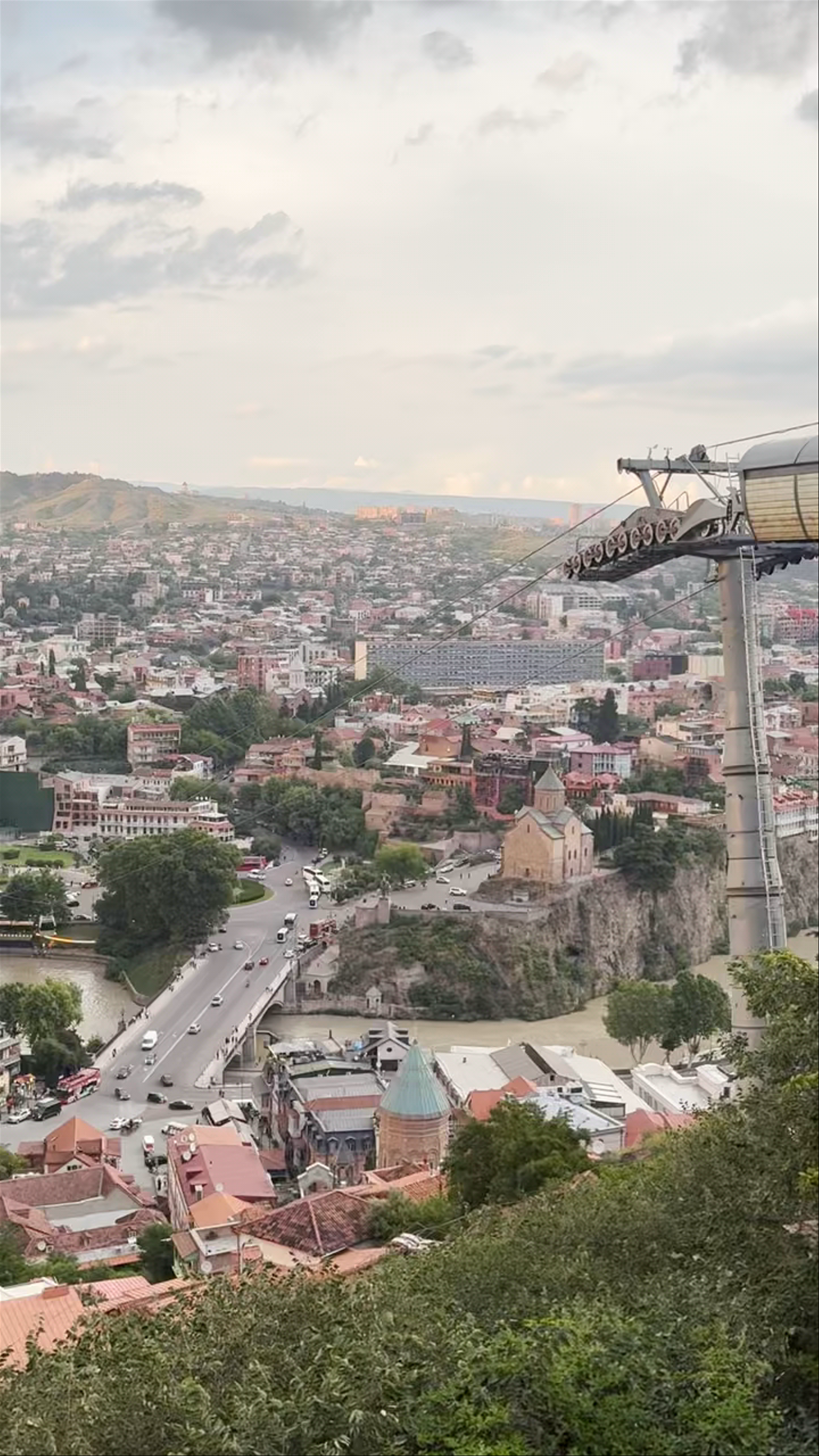 Tbilisi Funicular Views: A Panoramic Journey Over Georgia's Capital