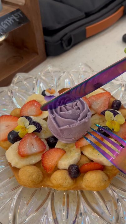 Nector Cafe - Most majestic yummy UniBliss Waffle and Lemonade Light Flight  In love with Nector - Cafes Near Me - Hilo, Hawaii