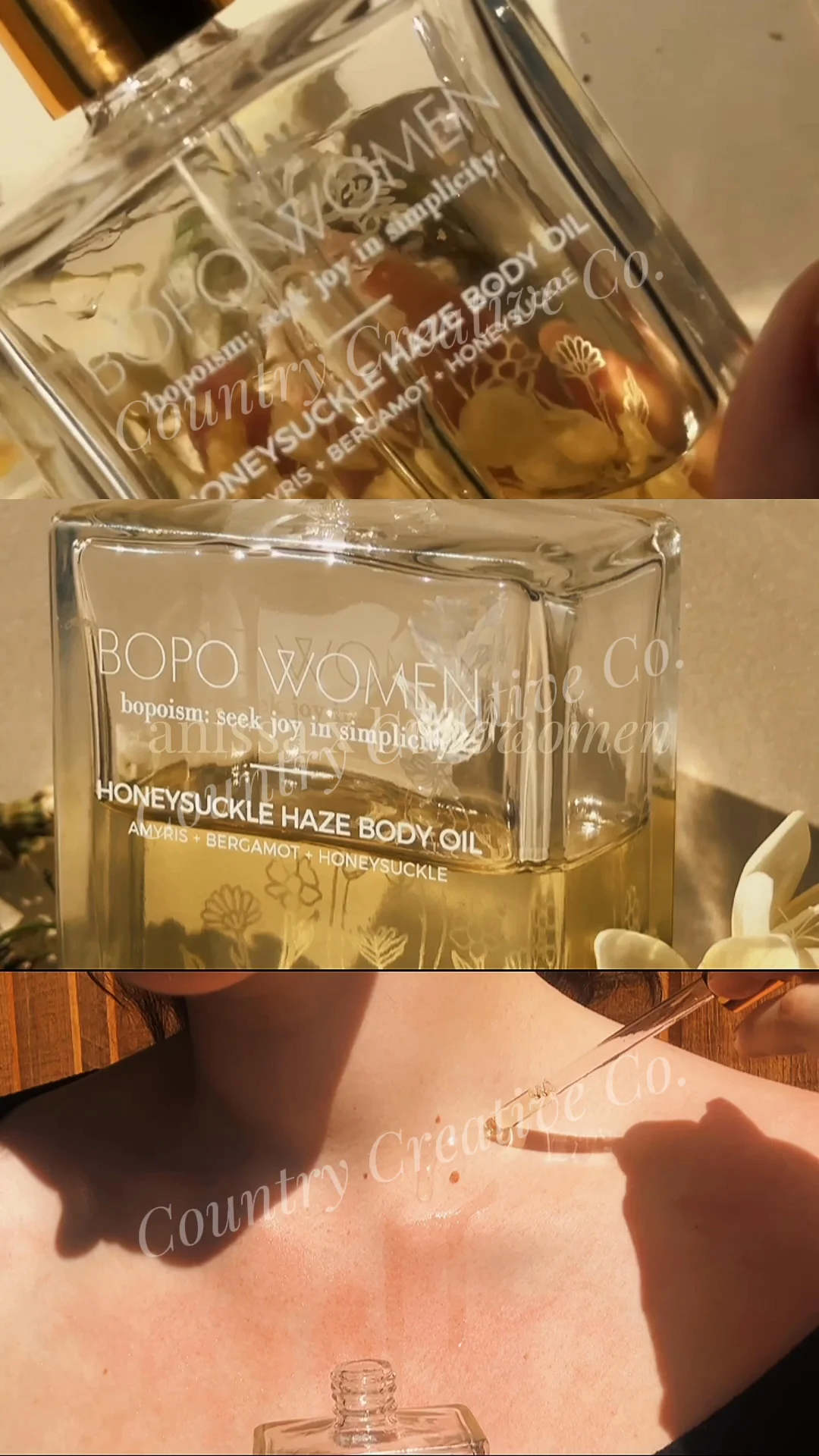 Bopo Women Body Oil | Texture & Product Close-Ups