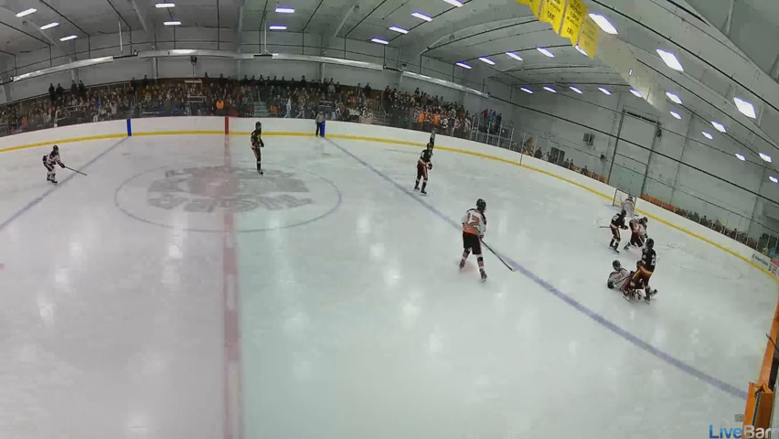 S. DuCharme #28 Forward (Black) - Tomah/Sparta HS vs Black River Falls (USHS-WI)