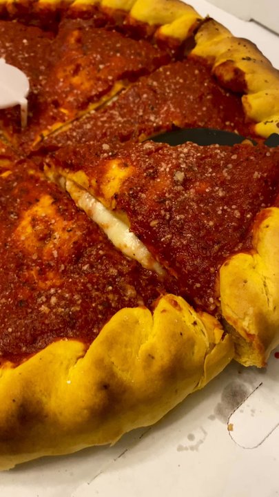 Cousins Pizza Pub - Stuffed pizza with hot giardiniera - Pizza Near Me - Roselle, Illinois