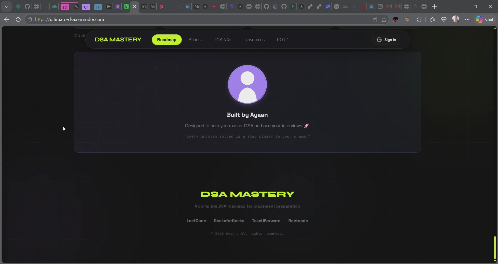 DSA Mastery - Ultimate Roadmap by Ayaan image 1
