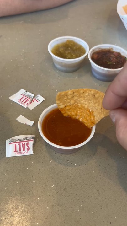 Baja Fresh Mexican Grill - Watery 6 chili salsa. - Mexican Near Me - Arvin, California