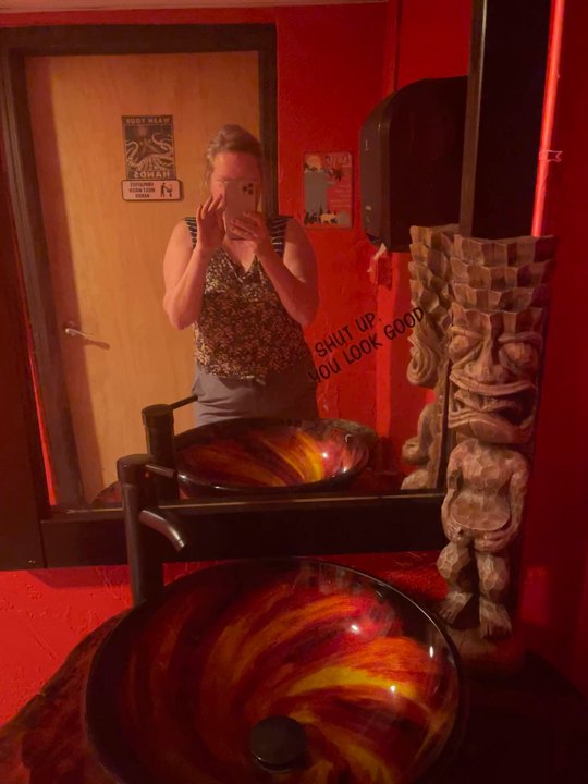 Forks & Stix - Ladies restroom - Poke Near Me - Big Pine Key, Florida