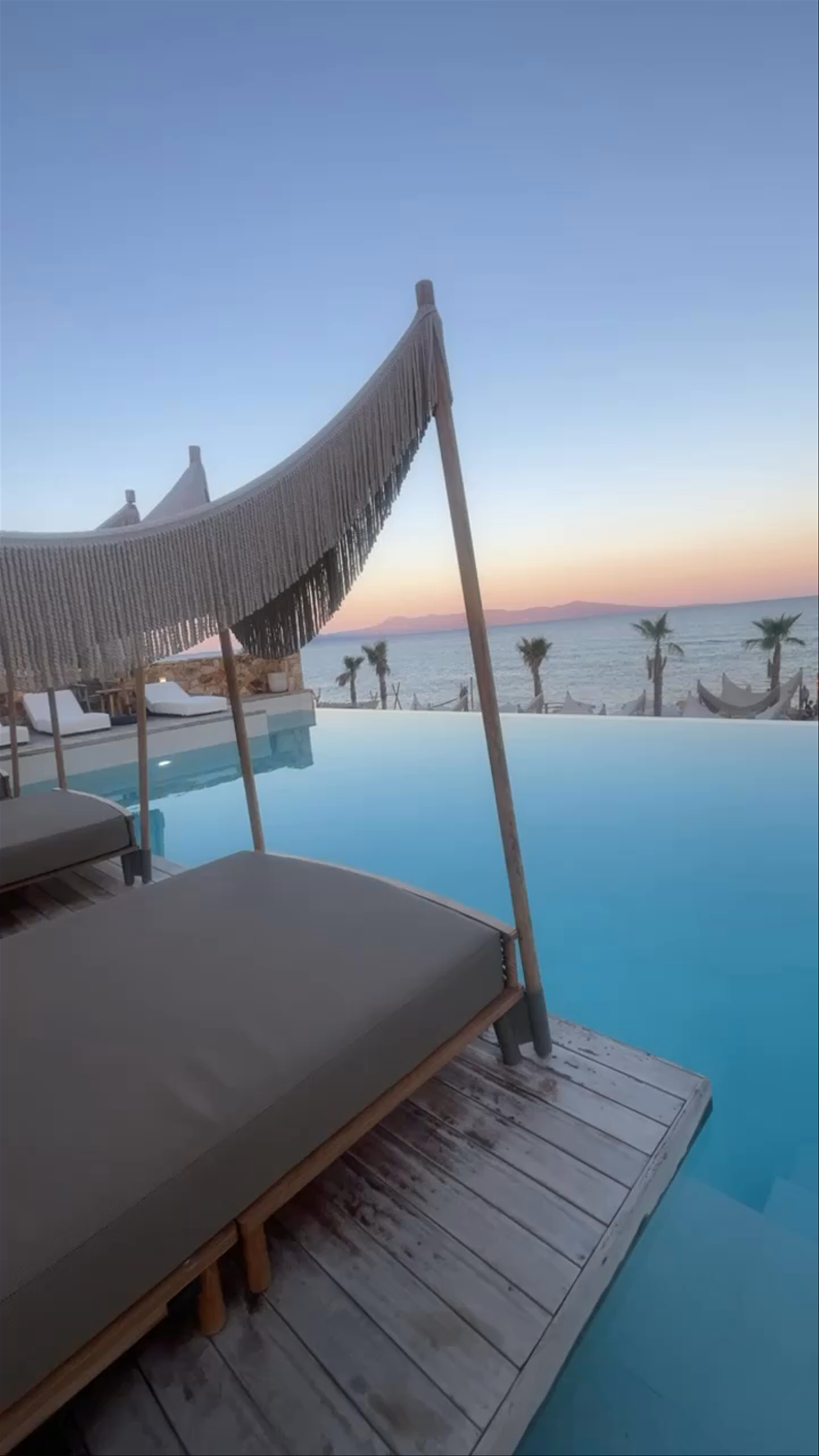 Serene Sunset at Almyra Beach Bar & Restaurant, Kavala