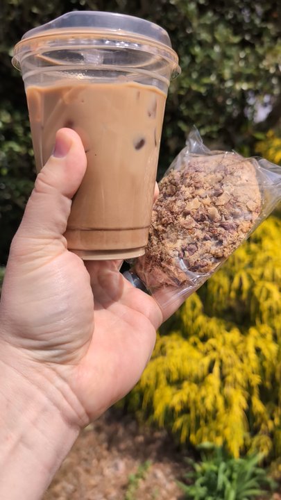 Cara's Cookie Company - The mocha and the espresso toffee cookie I ended up with. (3 others were also procured) - Food Court Near Me - High Point, North Carolina