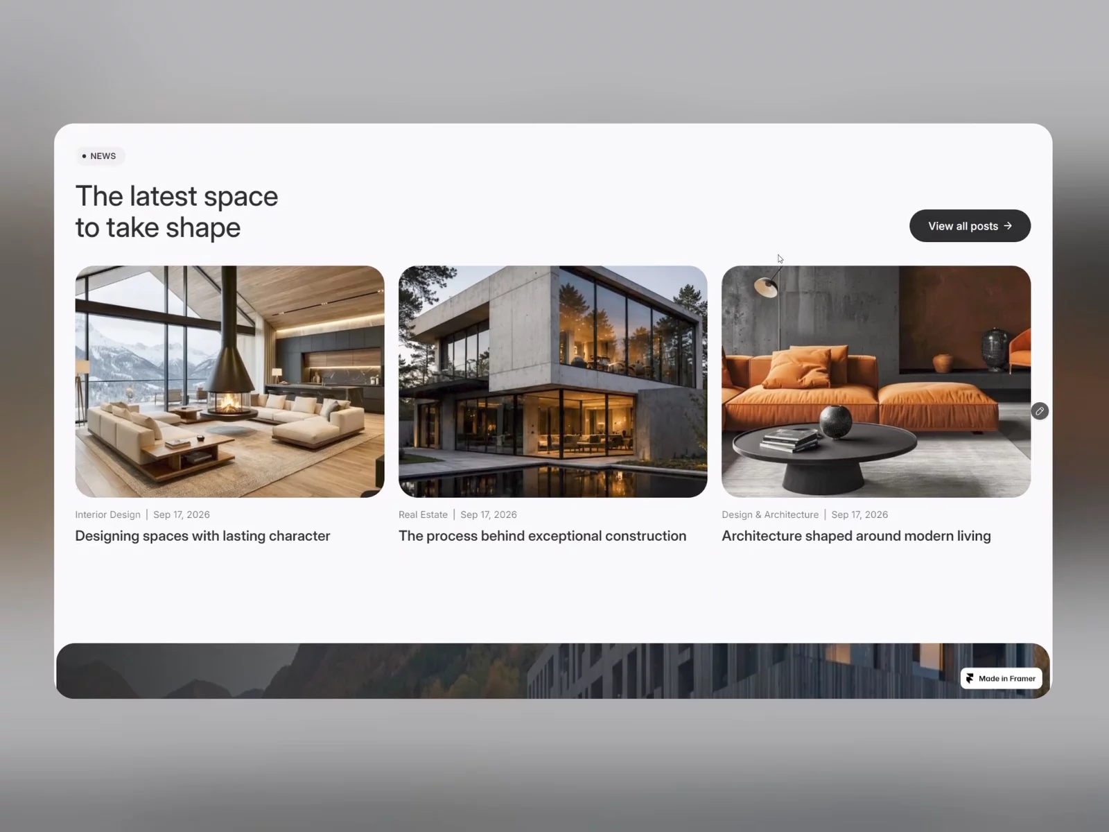 Rivos - A digital experience built to showcase properties, projects and the work behind them.Remix link - https://framer.link/vmygJlF