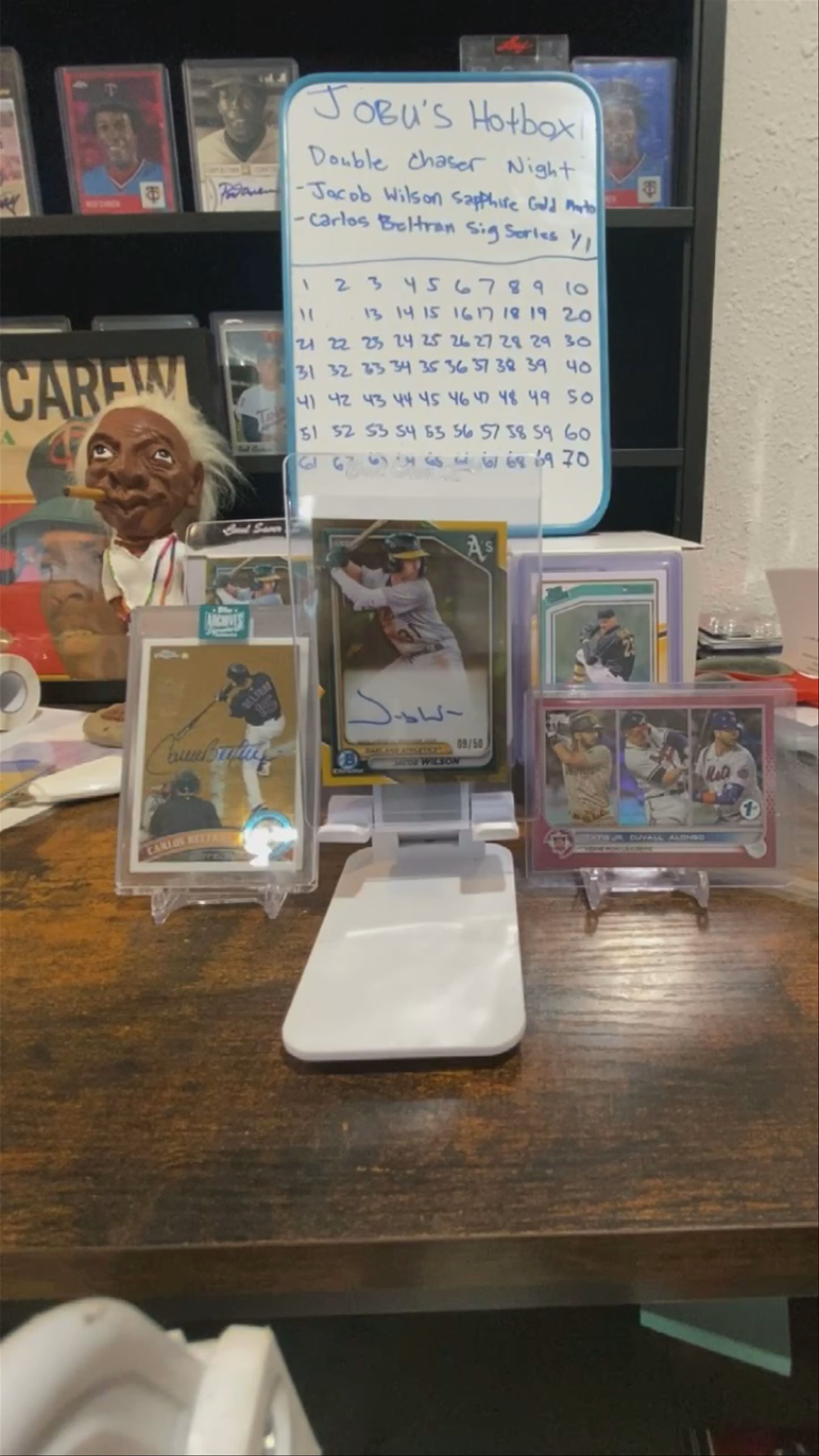 Double chaser night! Beltran 1/1 & Jacob Wilson Gold Sapphire Auto in the Hotbox!!!