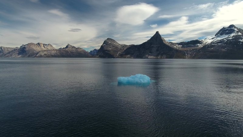 Greenlandic Landscape by Drone poster