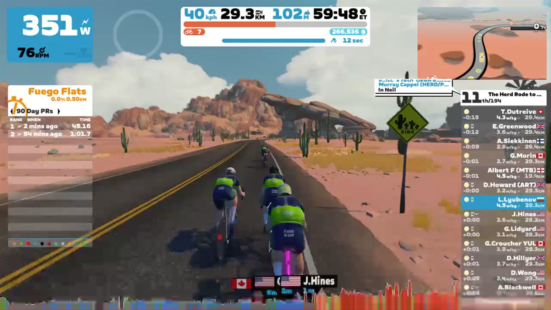 Zwift - Recovery Group Ride: The Herd Rode to Recovery (D) on Watopia's Waistband in Watopia