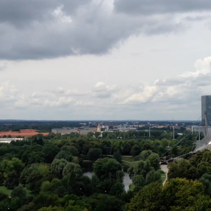 Olympiaberg - Blick nach Süden mit Sommer-Tollwood - Landmarks & Historical Buildings Near Me - Munich, BY